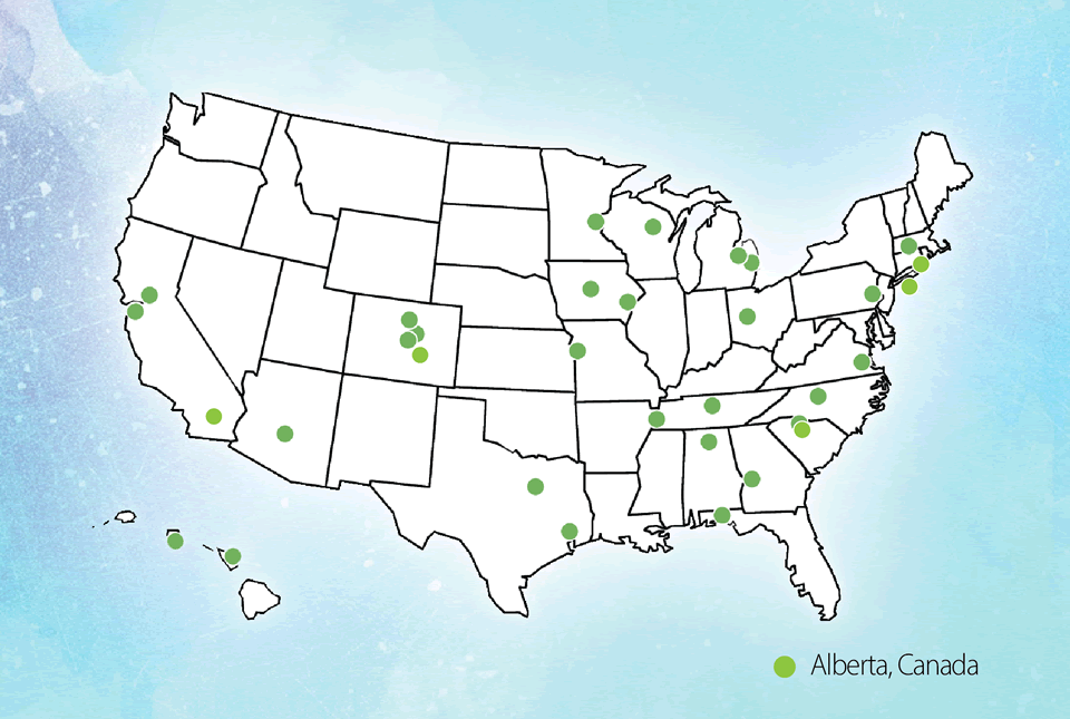 LENA Start locations as of June 2019