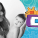Mother holding infant with LENA talk pedometer graphic