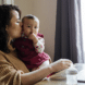 mom working with baby