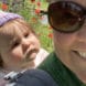 Liz and her daughter walking in their neighborhood in Richmond, Va.