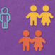 graphic showing one child separated from four others