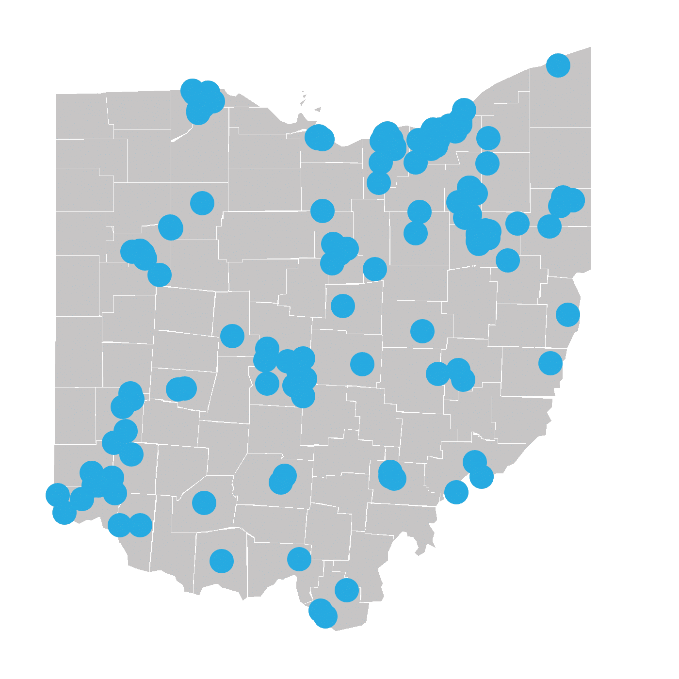 LENA Grow sites in Ohio