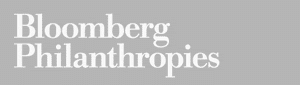 White text on a gray background reads "Bloomberg Philanthropies" in a bold, serif font.