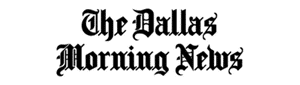 The Dallas Morning News logo in blackletter font on a white background.