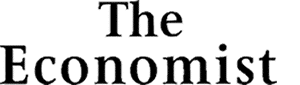 Black text reads “The Economist” in a serif font on a white background.