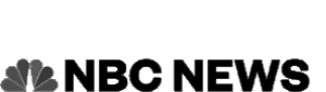 NBC News logo featuring a stylized peacock with six feathers in grayscale, positioned to the left of the bold, black text that reads "NBC NEWS" on a white background.