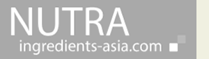Logo for NutraIngredients-Asia.com, featuring the word "NUTRA" in large white letters and "ingredients-asia.com" below in smaller text, all on a grey background.