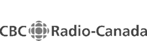 CBC Radio-Canada logo with a circular geometric design to the left, followed by the text "CBC Radio-Canada" in black on a white background.