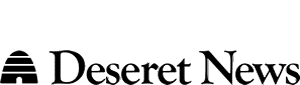 Deseret News logo with a beehive icon on the left and the words "Deseret News" in black, serif font on the right.