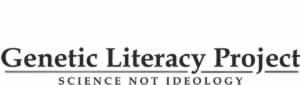 Logo for Genetic Literacy Project with the tagline "Science Not Ideology" written below the organization’s name in uppercase letters.