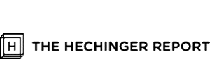 Black text reads “THE HECHINGER REPORT” beside a square logo with an “H” inside, composed of thin black lines and a transparent background.