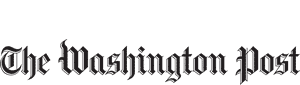 The Washington Post logo in blackletter font on a white background.