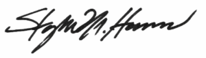 A black, handwritten signature in cursive script on a white background. The signature appears to read “Kyle M. Hammonds.”.