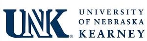 Logo for the University of Nebraska at Kearney, featuring large blue letters "UNK" on the left and the words "University of Nebraska Kearney" in smaller text to the right.