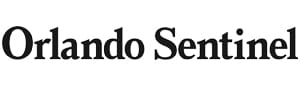 The logo of the Orlando Sentinel, featuring the publication’s name in bold, black serif font on a white background.